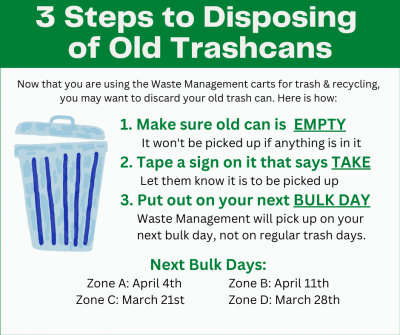 Dispose of Old Trash Cans