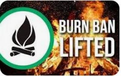 BURN BAN LIFTED