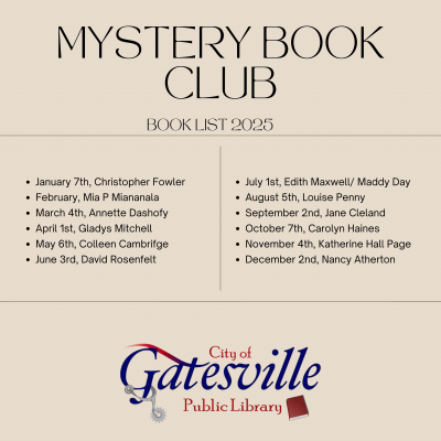 Mystery Book Club List