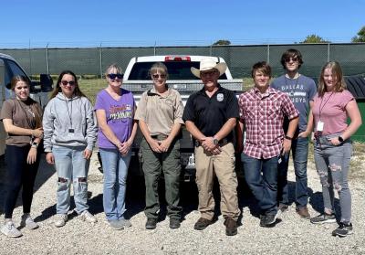 GISD Criminal Justice Students with Gatesville Police and Animal Control